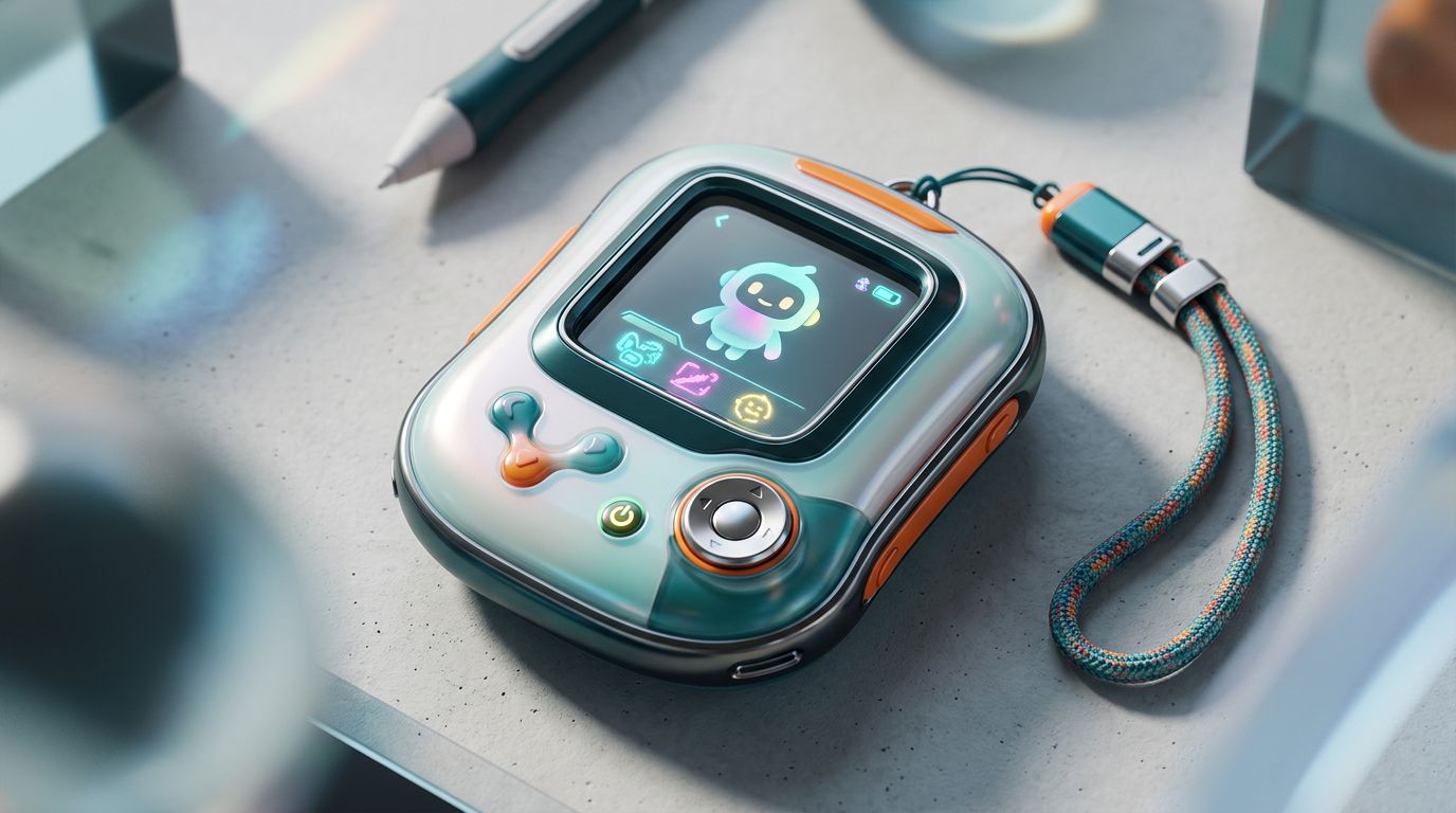Blender-концепт гаджета с вайбом Tamagotchi: как личный side project помог художнику выйти из ступора